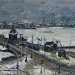 Городской пейзаж с мостом