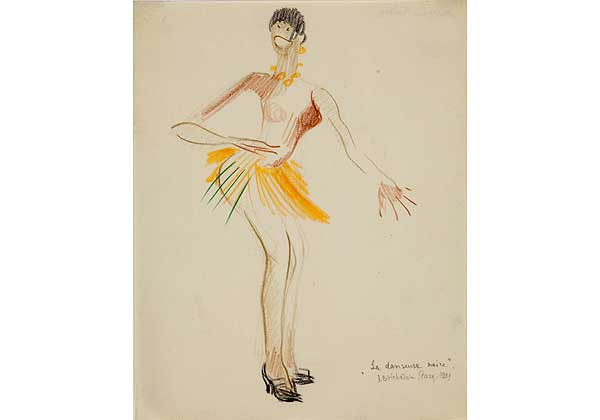 La danseuse noire. (Танцовщица Жозефина Бейкер в оранжевой юбке) 