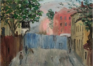Antonina Sofronova "Pink House, Blue Fence" 1935