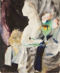 Ирина Кулакова. Натюрморт со скульптурой, 1973