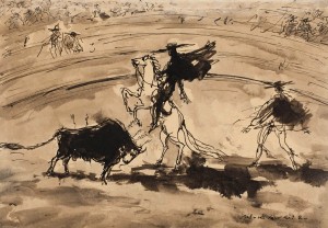 17 Соколов Михаил Ксенофонтович (1885-1947) Коррида 1920е 2