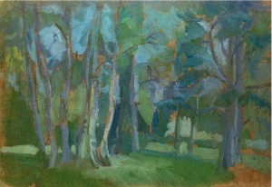 Коротеев Василий Андреевич Лесной пейзаж 1920е