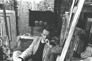 Борис Чернышёв в мастерской. 1965–1966