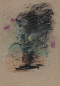 Чернышев Борис Петрович (1906-1909) Букет в глиняном горшке (№ 1187). Конец 1950-х - начало 1960-х Бумага, пастель.